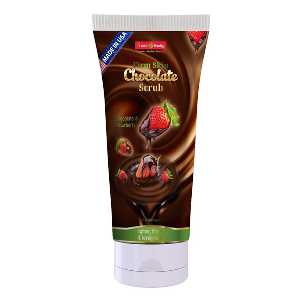 اسکراب سفت کننده صورت فرش اند فروتی مدل Chocolate حجم 150 میل