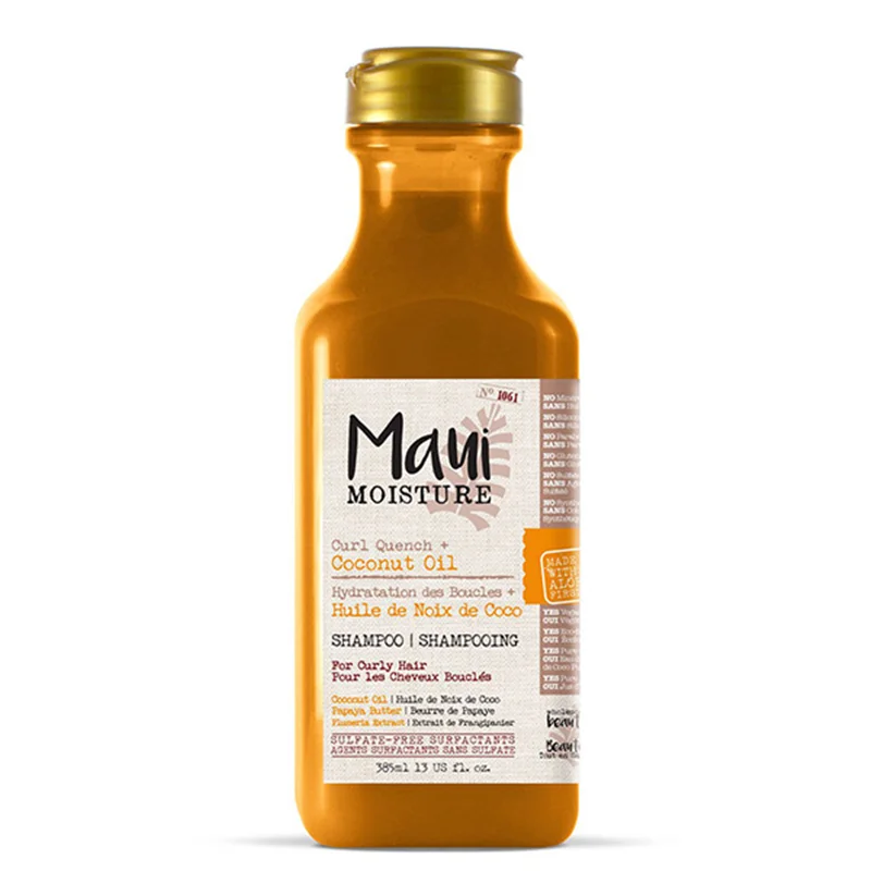شامپو سر مائویی موهای فر و حالت دار حاوی روغن نارگیل حجم 385 میل MAUI MOISTURE HAIR CARE