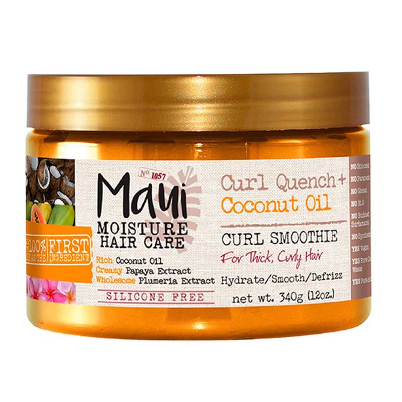 ماسک موی دو کاره مائویی موهای فر و حالت دار حاوی روغن نارگیل MAUI HAIR MASK