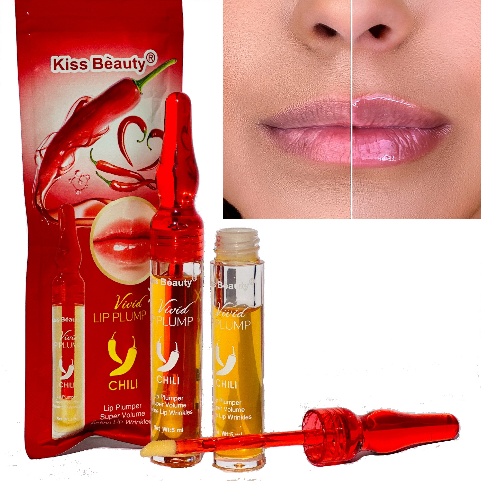 حجم دهنده لب فلفلی kiss Beauty