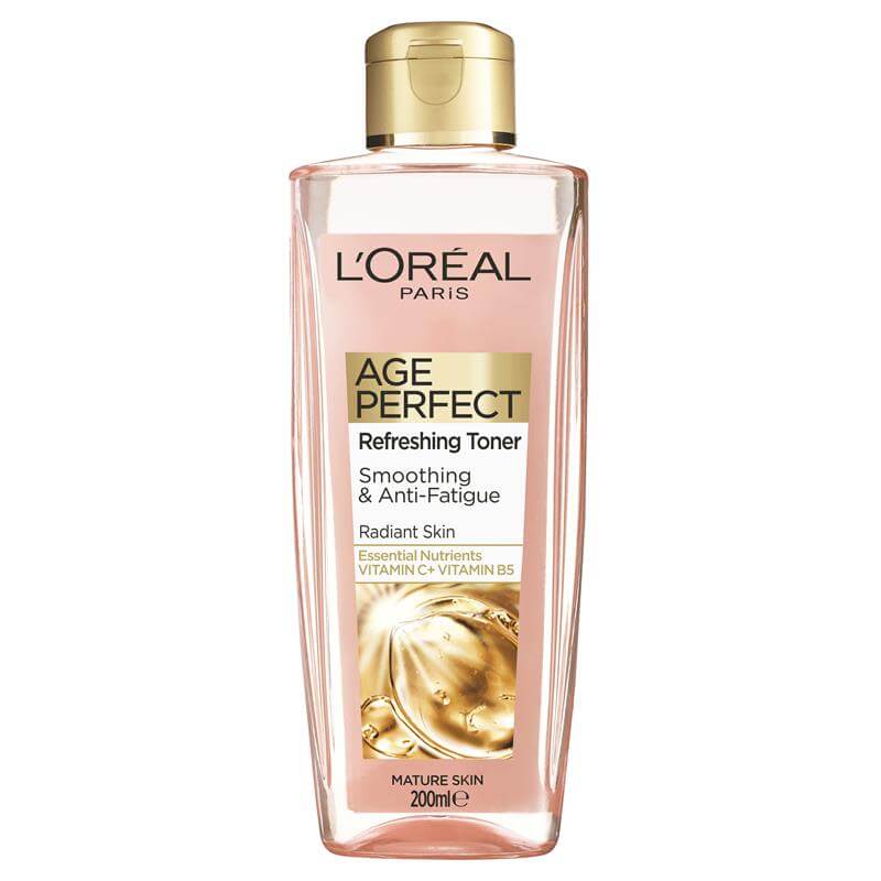 تونر لورآل Loreal Age Perfect Refreshing Toner شاداب کننده و جوان کننده حجم 200 میل