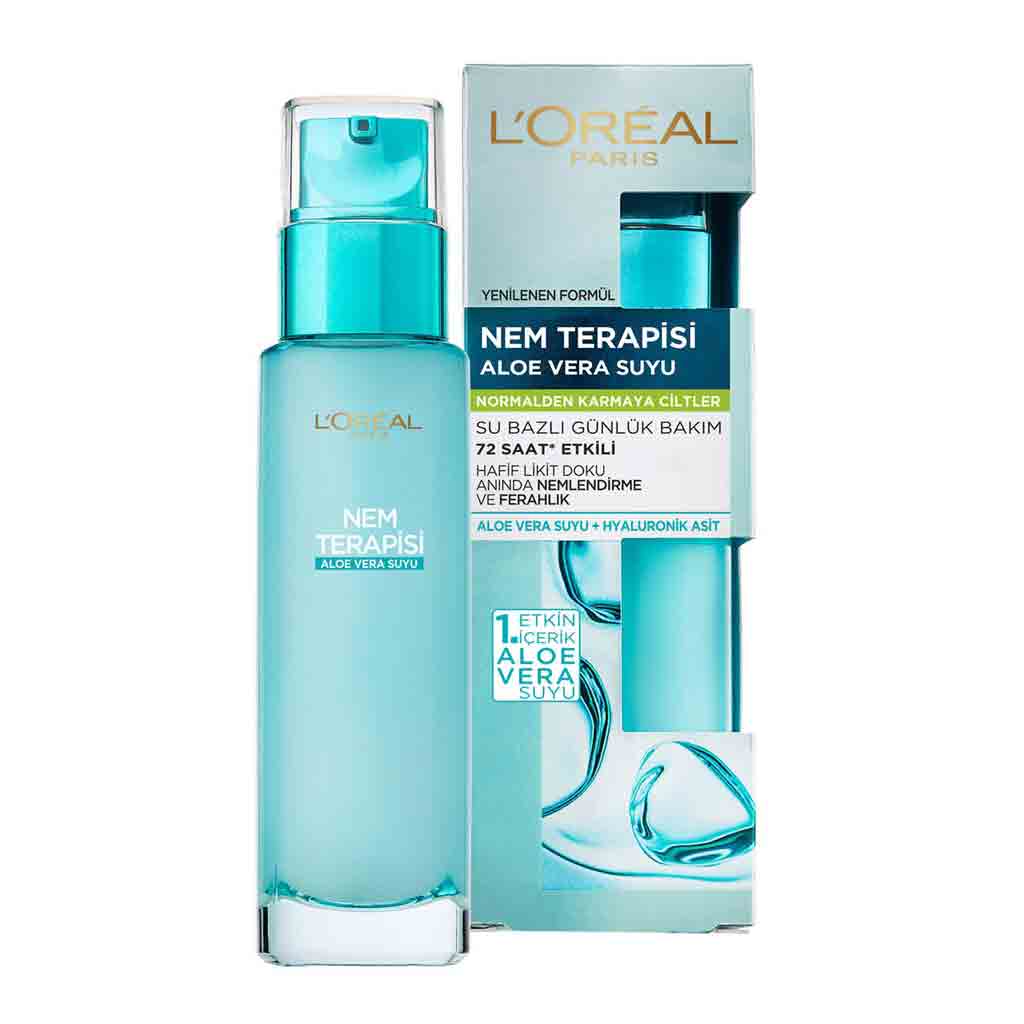 سرم آبرسان لورآل LOREAL برای پوست های چرب حاوی عصاره آلوئه ورا ۷۰ میل