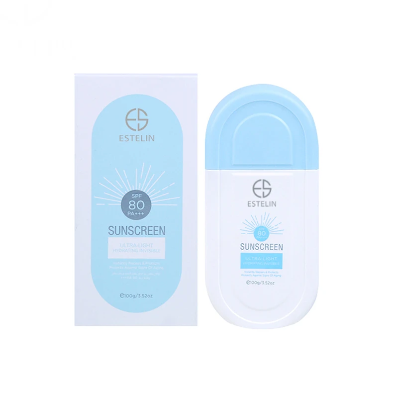 ضدآفتاب بی رنگ استلین Estelin SPF 80 (100 میل ) و (50 میل)