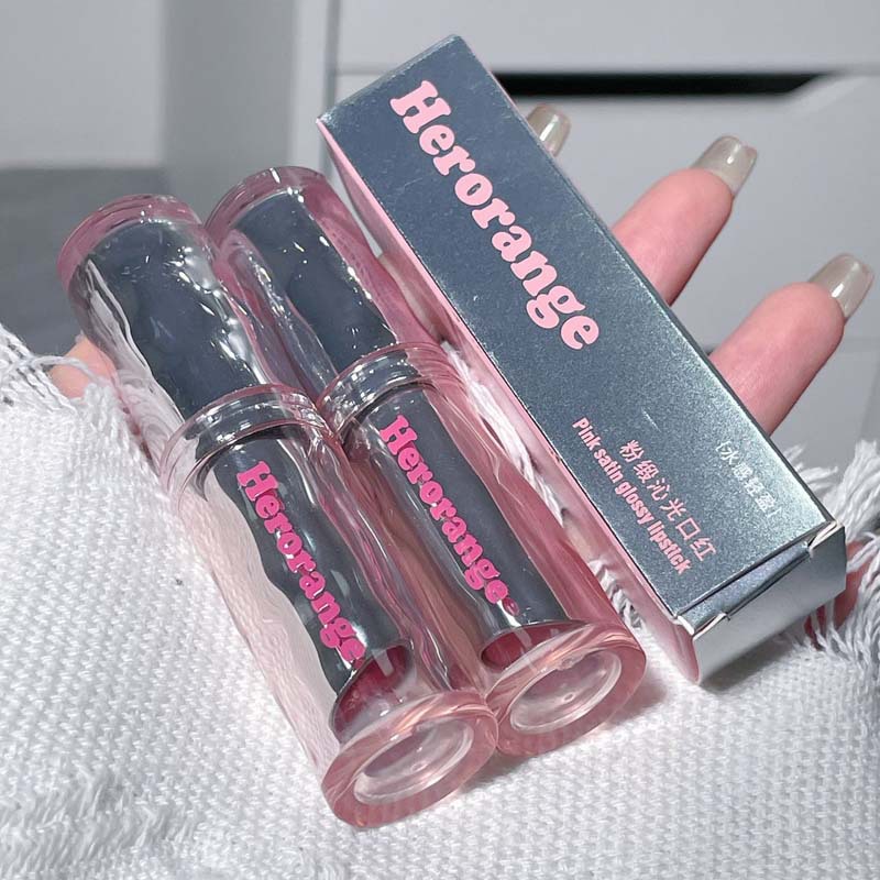 رژلب جامد براق HERORANGE مدل Pink Satin