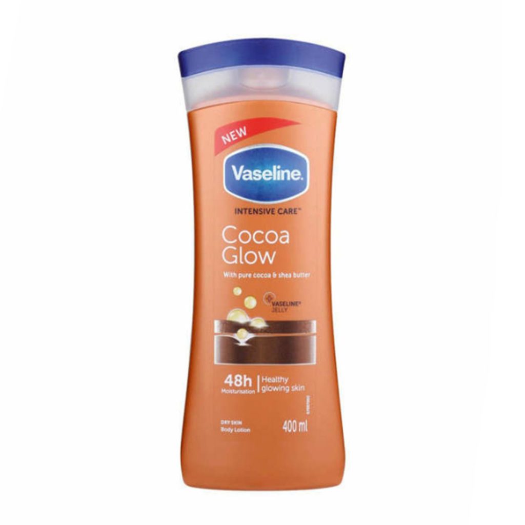 لوسیون بدن وازلین کاکائو 48 ساعته Vaseline Intensive Care Cocoa Glow Body Lotion