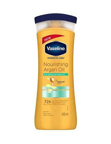 لوسیون بدن روغن آرگان وازلین مخصوص پوست خشک Vaseline Nourishing Argan oil Body Lotion