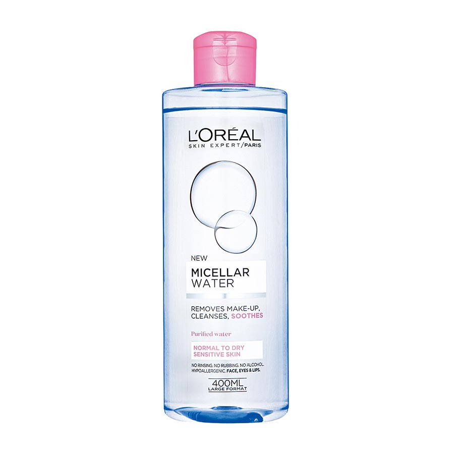 محلول پاک کننده آرایش میسلار واتر MICELLAR LOREAL