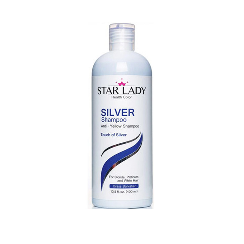 شامپو ضد زردی استار لیدی مدل Silver حجم 400 میلی لیتر
