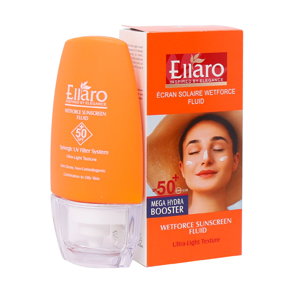 فلوئید ضد آفتاب فاقد چربی SPF50 مدل Wetforce الارو - 50ml
