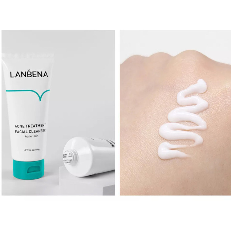 فوم شستوشوی صورت ضدجوش لانبنا مدل Acne Solution وزن ۱۰۰ گرم