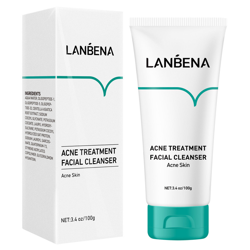 فوم شست‌وشوی صورت ضدجوش لانبنا مدل Acne Solution وزن ۱۰۰ گرم