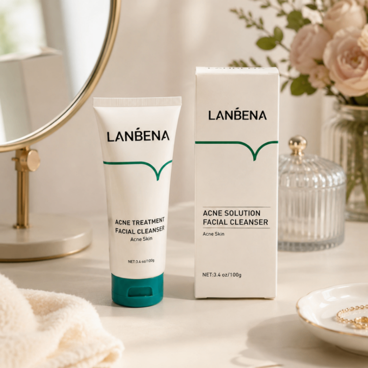 فوم شستوشوی صورت ضدجوش لانبنا مدل Acne Solution وزن ۱۰۰ گرم