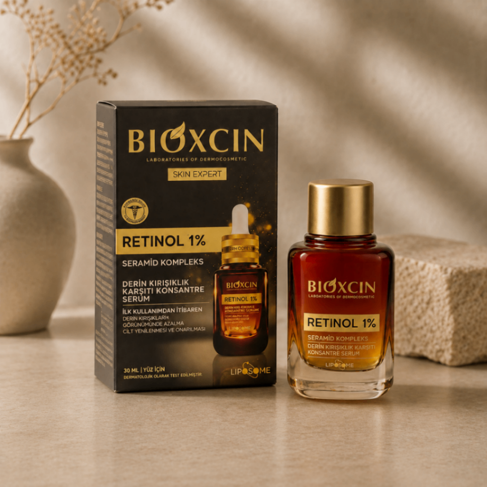 سرم ضدچروک بیوکسین مدل Skin Expert Retinol 1% حجم ۳۰ میلی‌لیتر